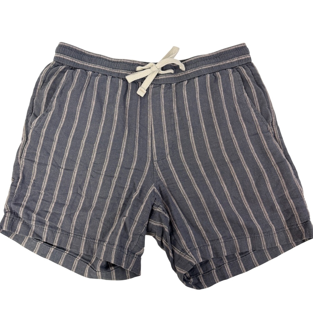 Goodfellow & Co Women's Striped Pull On Shorts Blue White Size Small